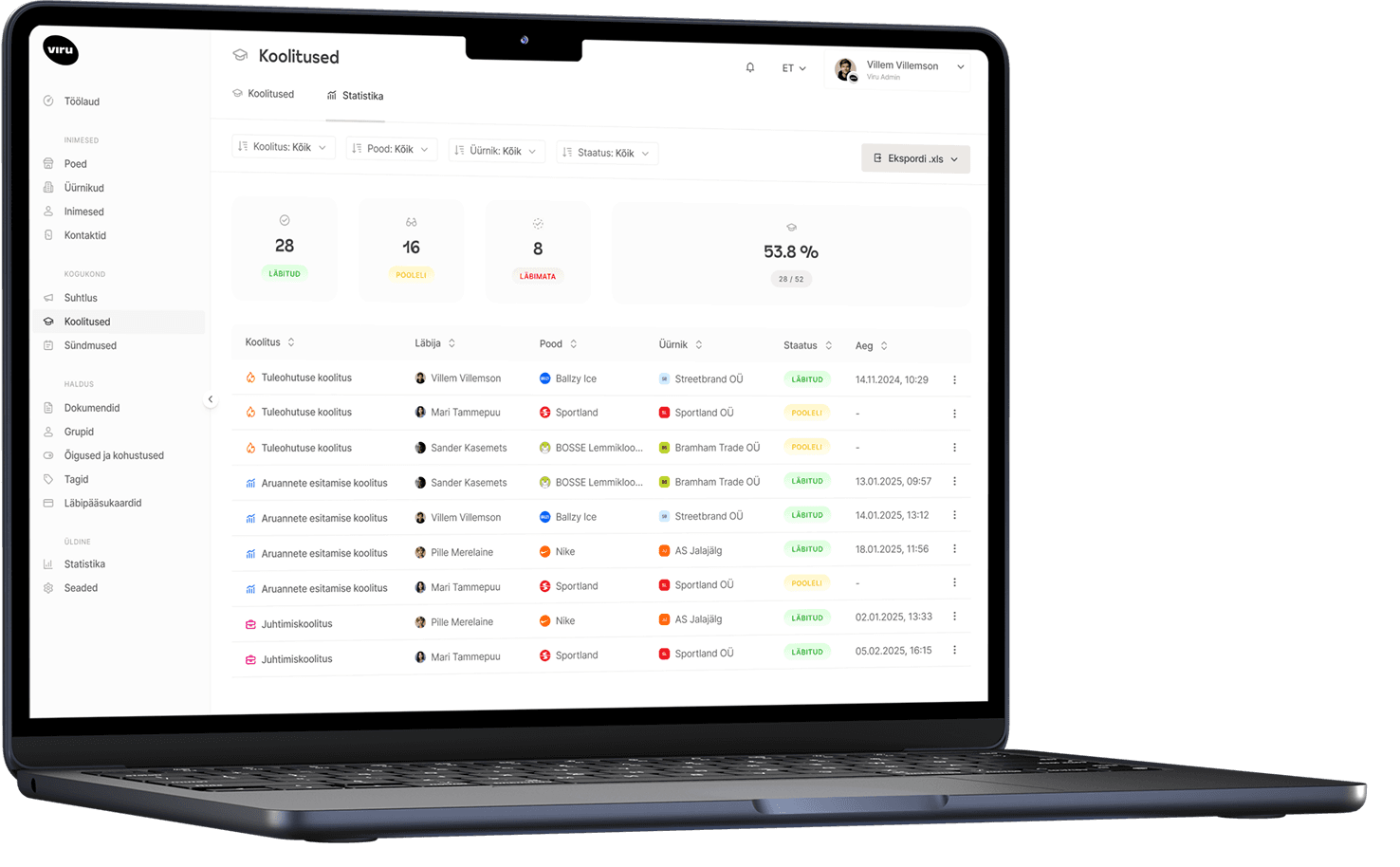 Intranet and business systems